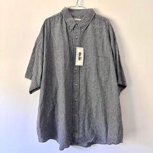 Deadstock Prides Landing cotton short sleeve button-down shirt 4XL